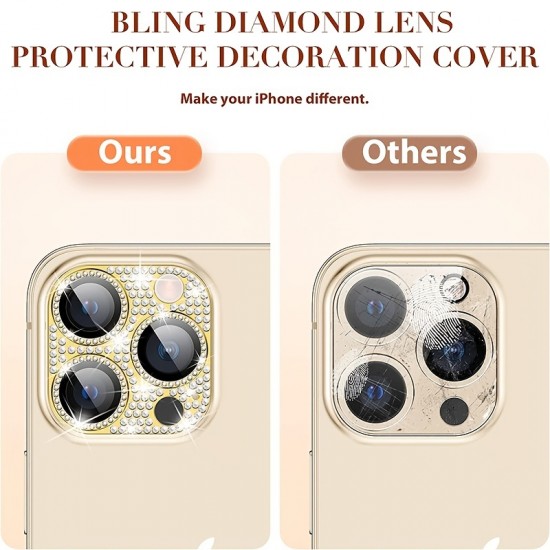 Bling Camera Lens Protector For,iPhone14/14Plus/14Pro/14ProMax ,iPhone13/13Mini/13Pro/13ProMax ,iPhone12/12Mini/12Pro/12ProMax, ,iPhone11/11Pro/11Pro Max