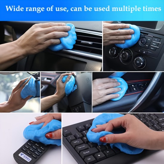 Car Cleaning Gel Putty, Universal Cleaning Mud For Car Interior And Keyboard, Reusable Dust Removal Gel Cleaner Fit For Car Vent/Dash/PC/Laptop/Cameras/Printers/Calculators